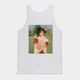 Spring: Margot Standing in a Garden by Mary Cassatt Tank Top